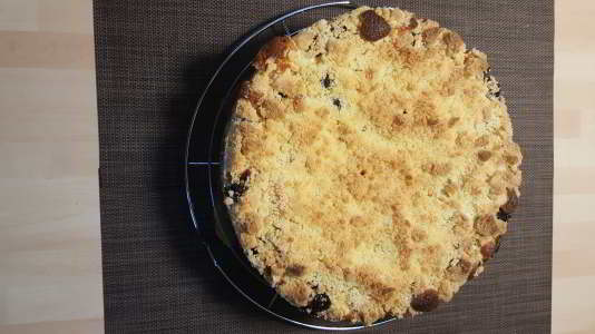 Blaubeerkuchen mit Mandarinen